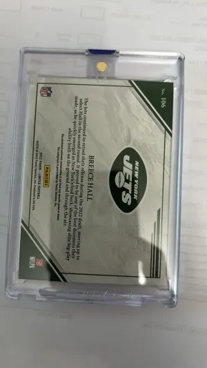 BREECE HALL ON THE ROOKIE PATCH AUTO back